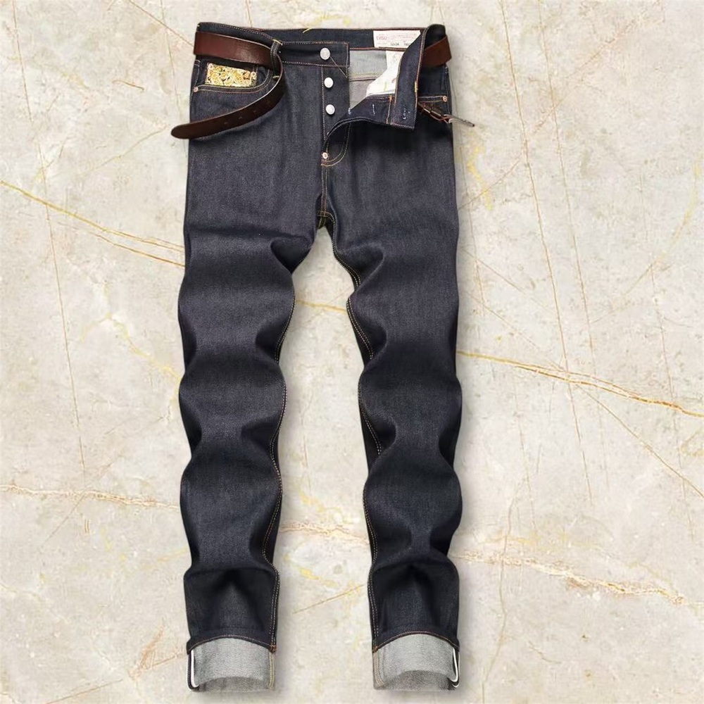 Evisu Men's Dark Blue Jeans - Picture 3 of 12